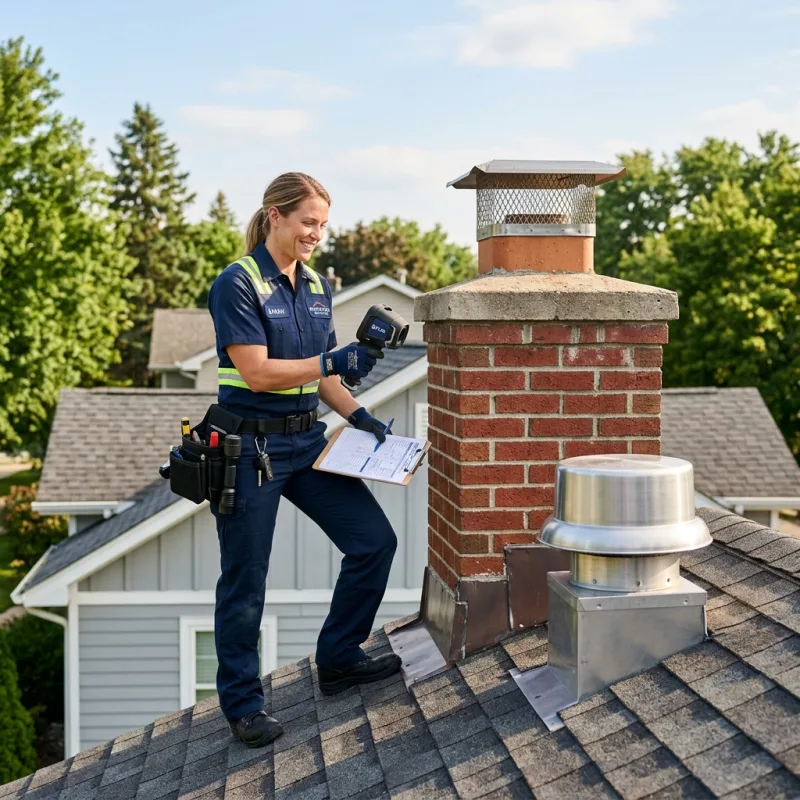 Technician inspecting a Coburg North roof cavity and ductwork for a dead bird