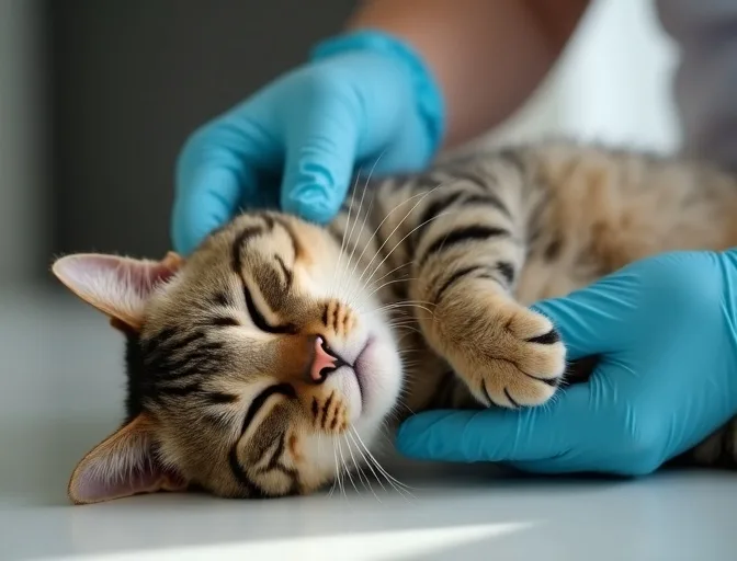 Specialist carefully handling a deceased cat with dignity in Coburg North